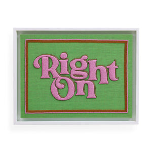 Beaded Slogan Wall Art | Jonathan Adler Right On | Oroa.com