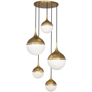 White Glass Orbs Chandelier | Jonathan Adler Rio | Oroa.com