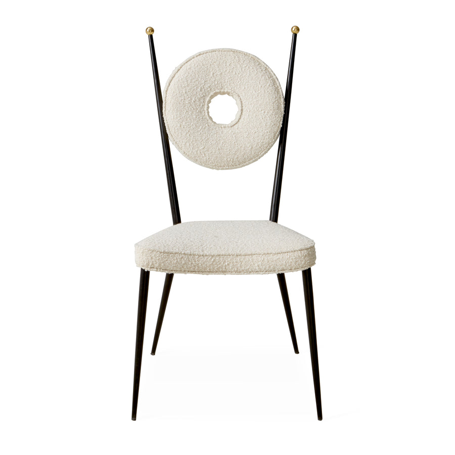 Round Back Cushion Dining Chair | Jonathan Adler Rondo | Oroa.com
