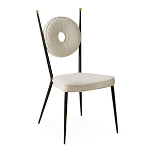 Round Back Cushion Dining Chair | Jonathan Adler Rondo | Oroa.com