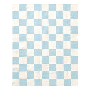   Checkered Flatweave Wool Rug | Oroa.com