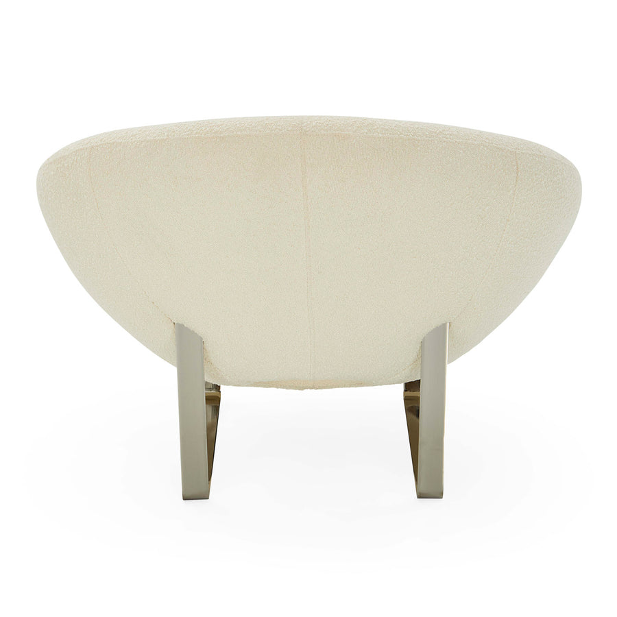 Round Bouclé Lounge Chair | Jonathan Adler Saturn | Oroa.com