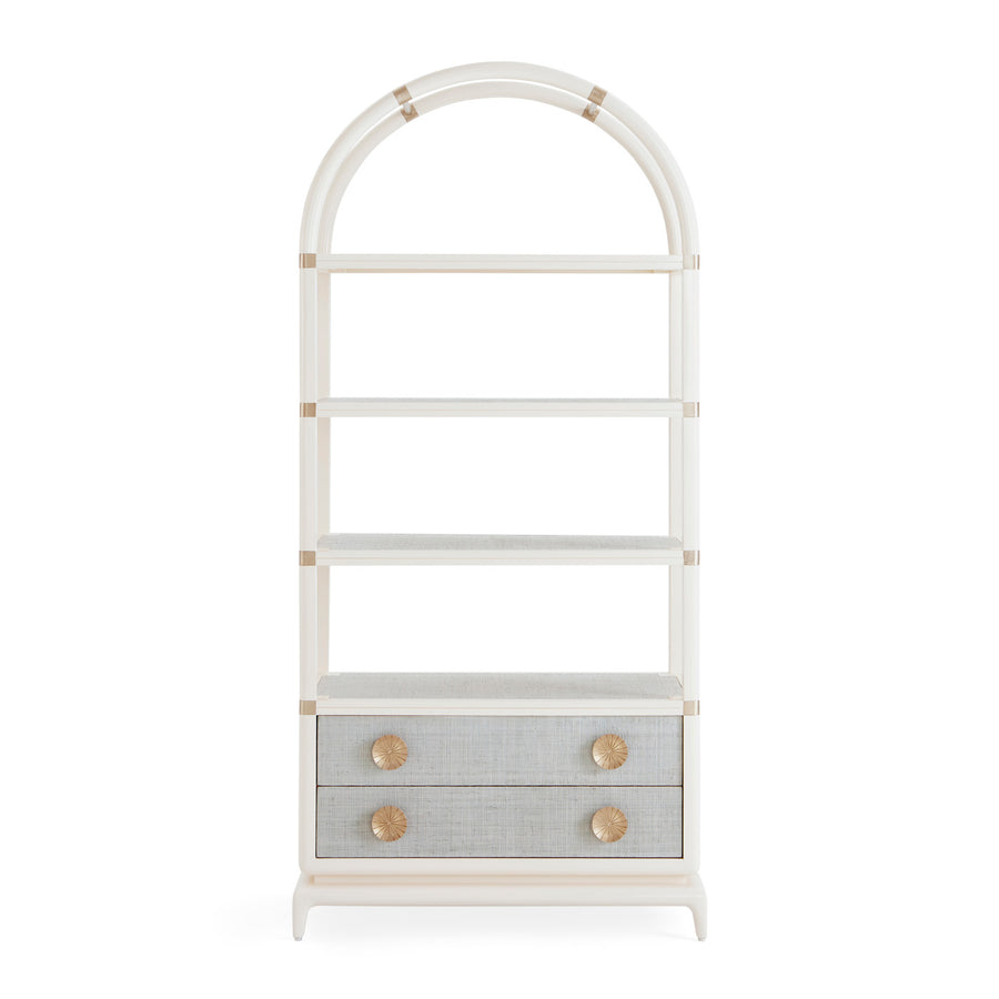 Arched Mahogany Shelf Cabinet | Jonathan Adler Siam | Oroa.com