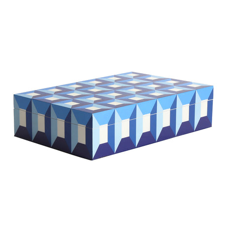 Geometric Pattern Lacquer Box L | Jonathan Adler Sorrento | Oroa.com