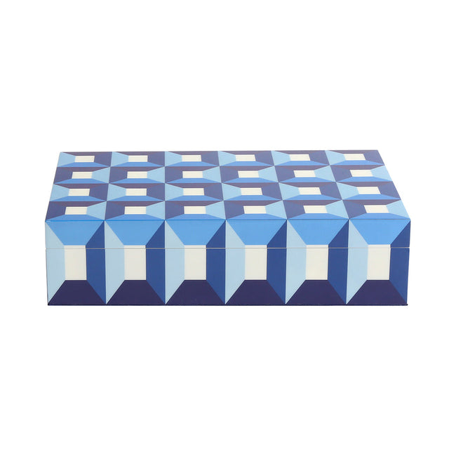 Geometric Pattern Lacquer Box L | Jonathan Adler Sorrento | Oroa.com
