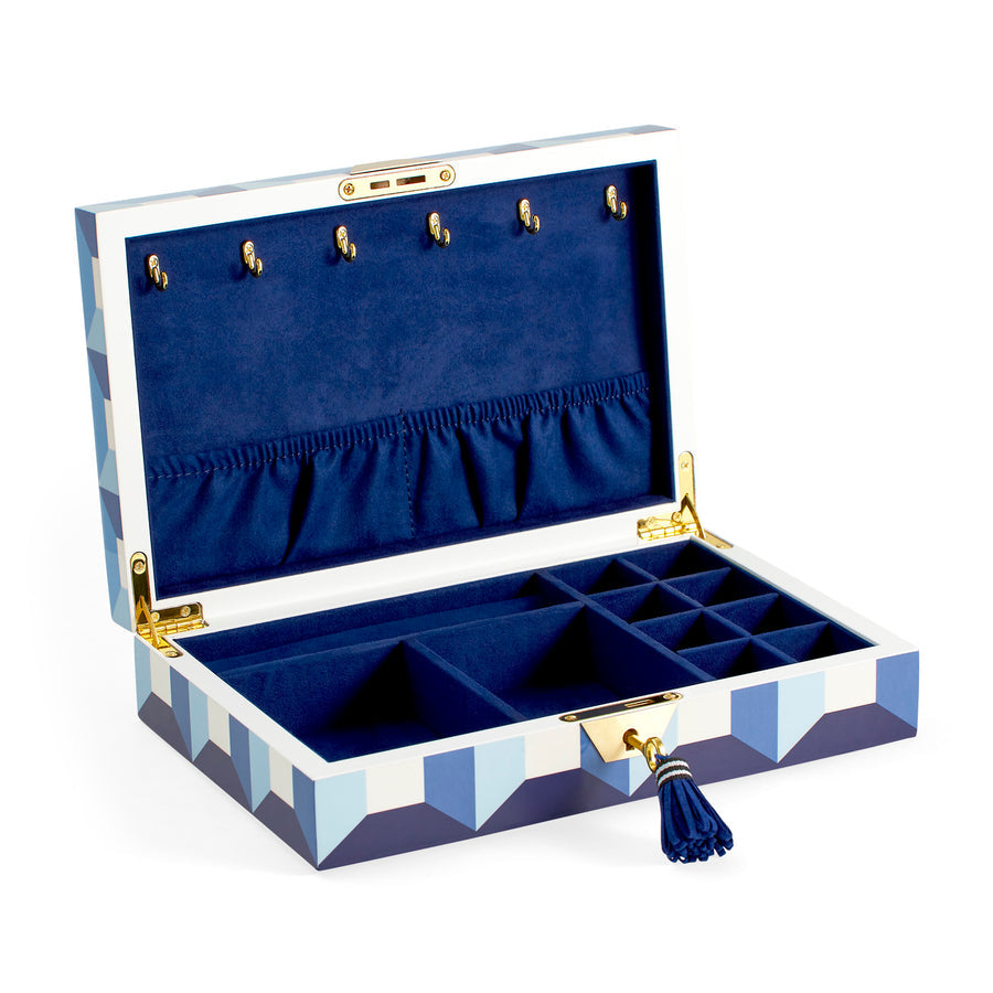 Geometric Pattern Lacquer Jewelry Box | Jonathan Adler Sorrento | Oroa.com