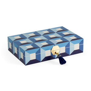Geometric Pattern Lacquer Jewelry Box | Jonathan Adler Sorrento | Oroa.com
