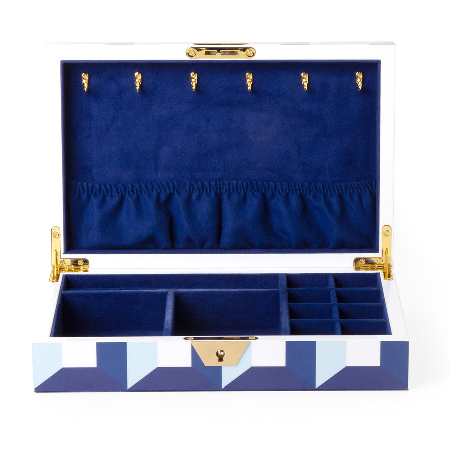Geometric Pattern Lacquer Jewelry Box | Jonathan Adler Sorrento | Oroa.com