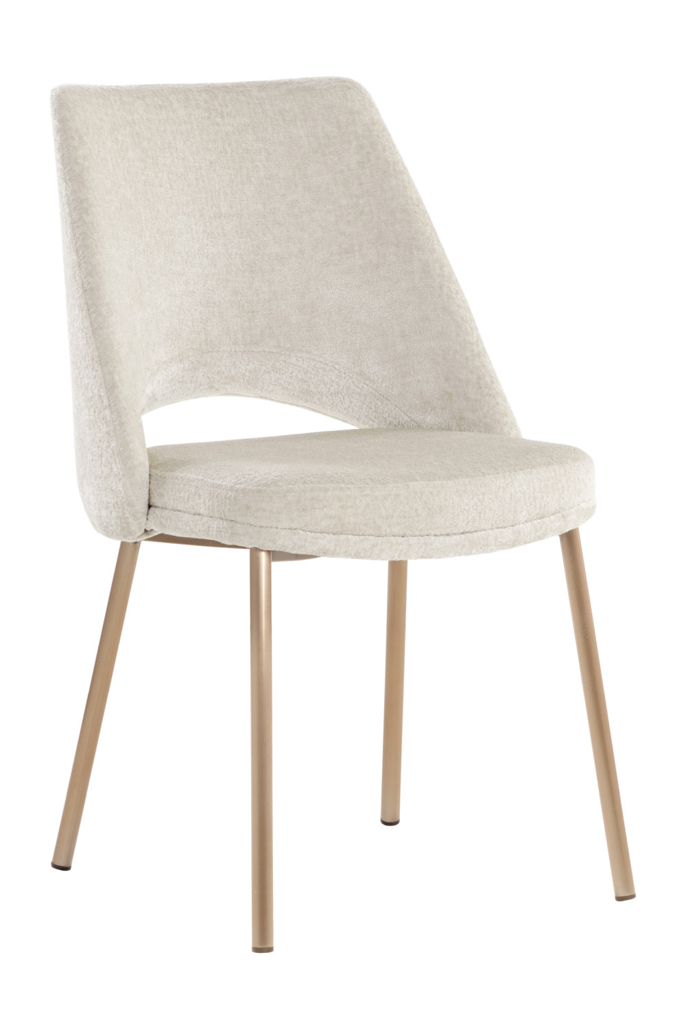   Modern European furniture - Cutout-Back Fabric Dining Chairs (2) - www.oroa.com | Oroa.com