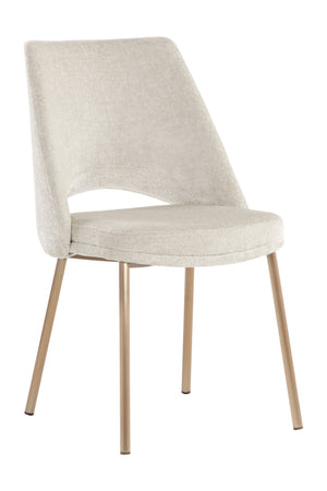   Modern European furniture - Cutout-Back Fabric Dining Chairs (2) - www.oroa.com | Oroa.com