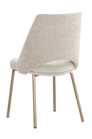   Modern European furniture - Cutout-Back Fabric Dining Chairs (2) - www.oroa.com | Oroa.com