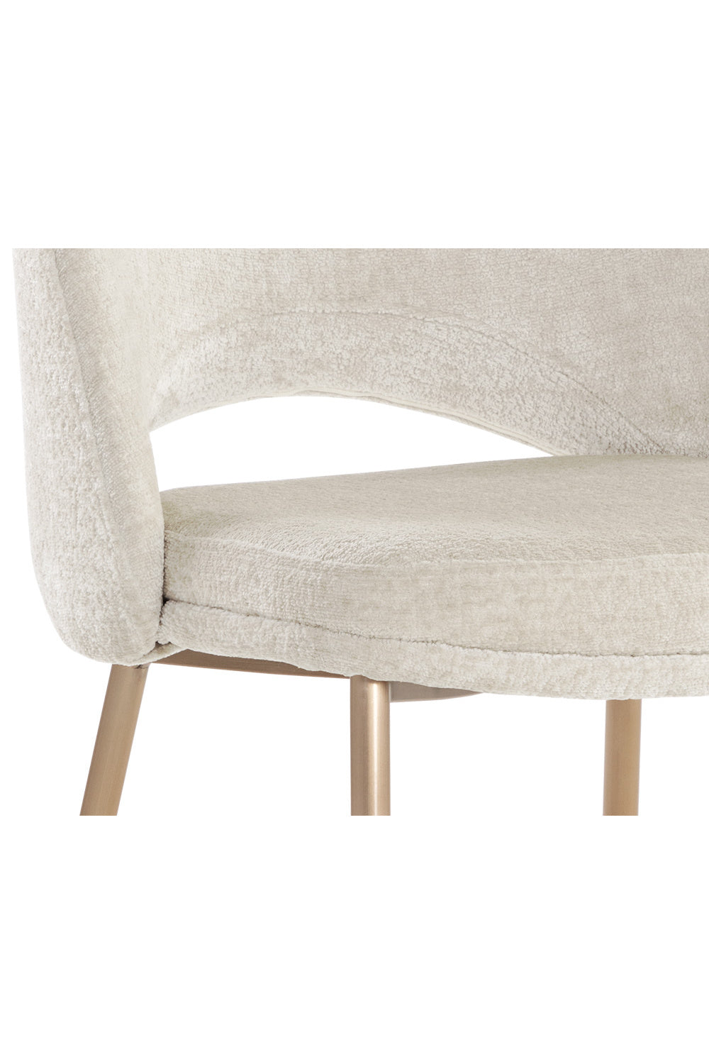   Modern European furniture - Cutout-Back Fabric Dining Chairs (2) - www.oroa.com | Oroa.com