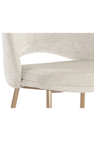   Modern European furniture - Cutout-Back Fabric Dining Chairs (2) - www.oroa.com | Oroa.com