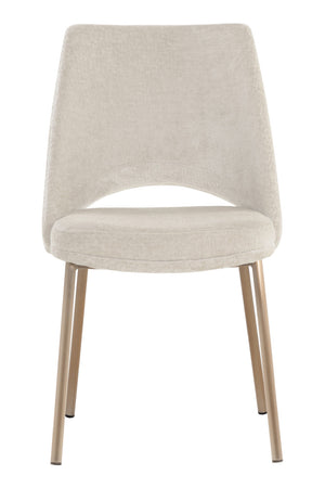   Modern European furniture - Cutout-Back Fabric Dining Chairs (2) - www.oroa.com | Oroa.com