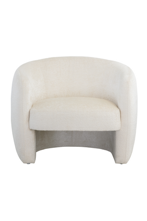   Modern European furniture - White Curved Lounge Chair - www.oroa.com | Oroa.com