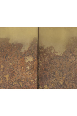   Modern European furniture - Antique Brass Patina 4-Door Cabinet - www.oroa.com | Oroa.com