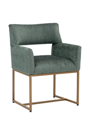   Modern European furniture - Teal Cutout-Back Dining Chair - www.oroa.com | Oroa.com