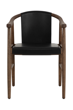 Modern European furniture - Oak Black Leather Dining Chair - www.oroa.com