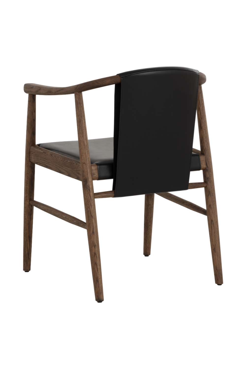 Modern European furniture - Oak Black Leather Dining Chair - www.oroa.com