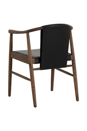 Modern European furniture - Oak Black Leather Dining Chair - www.oroa.com