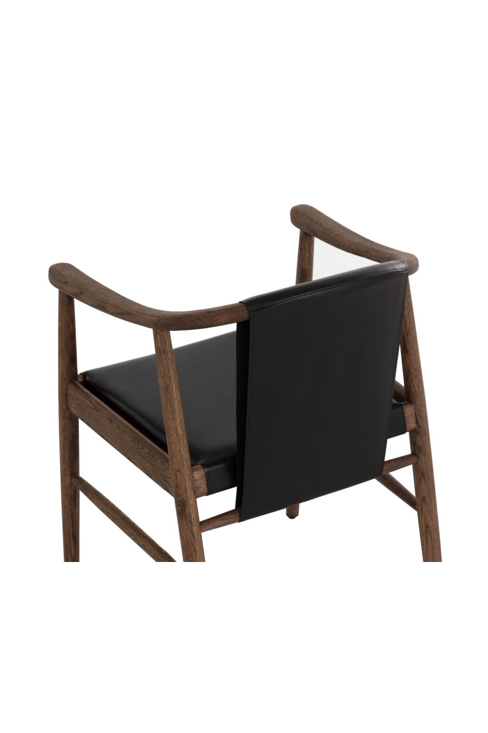 Modern European furniture - Oak Black Leather Dining Chair - www.oroa.com