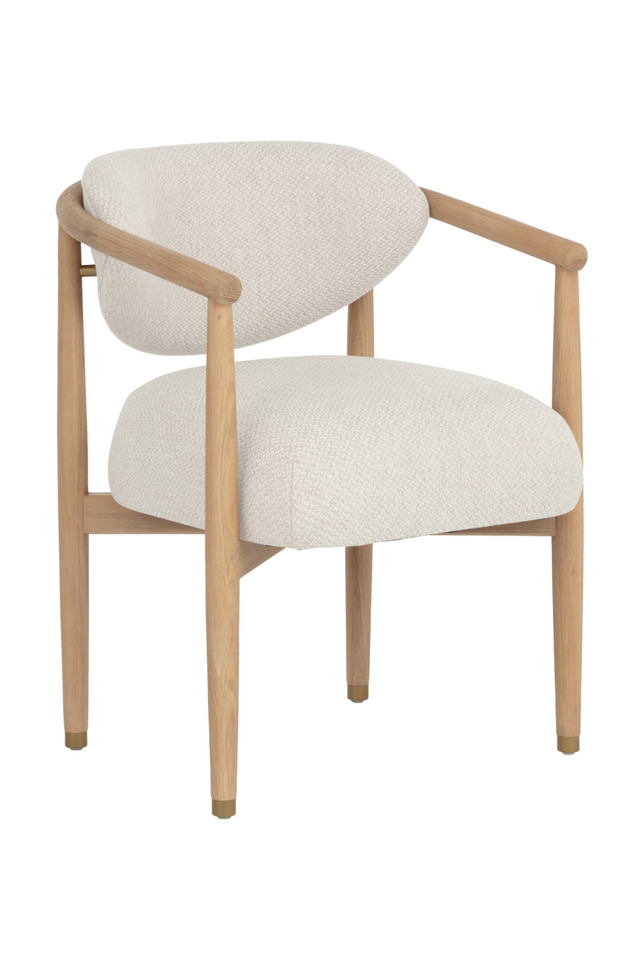Modern European furniture - Round Oak Frame Dining Armchair - www.oroa.com