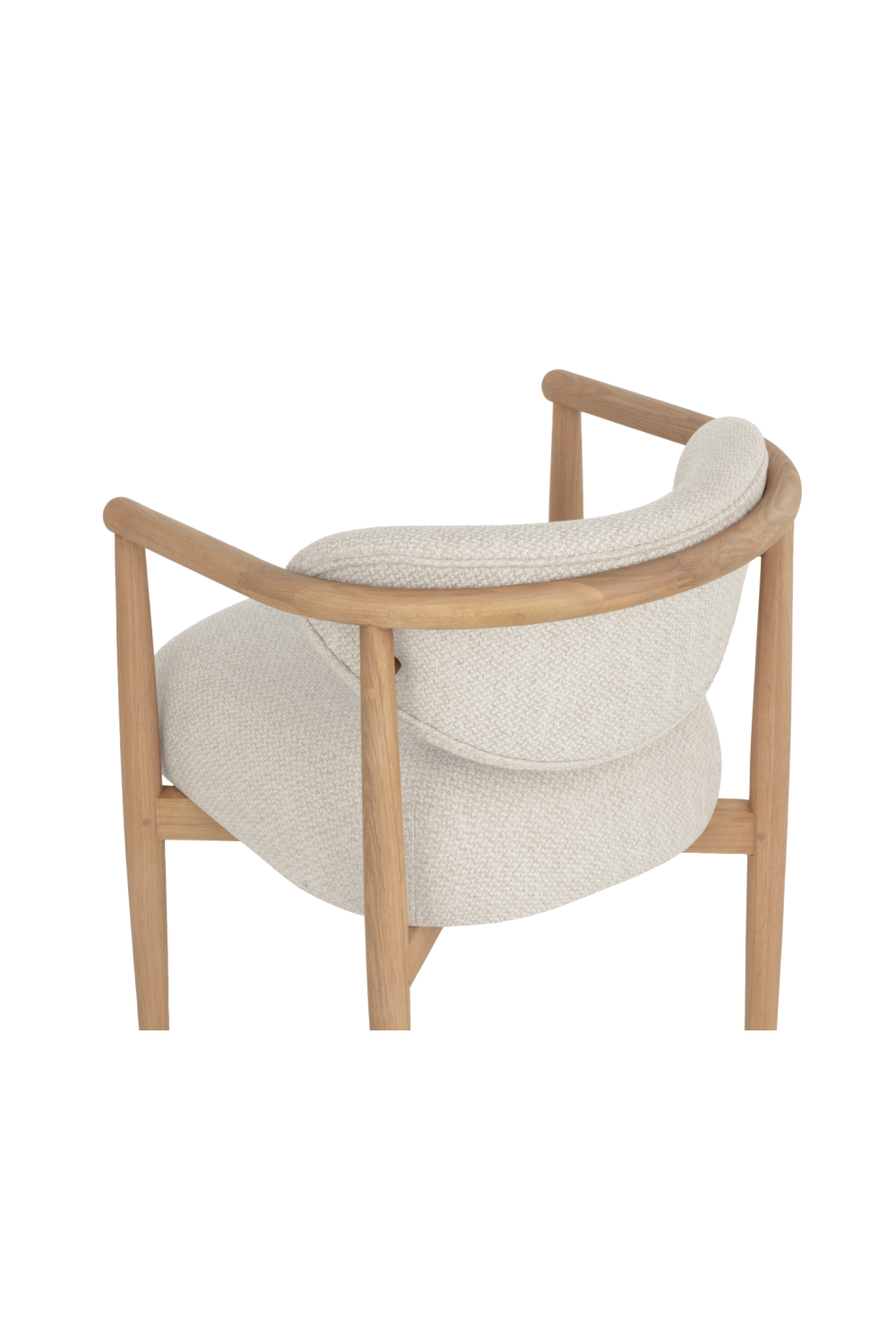   Modern European furniture - Round Oak Frame Dining Armchair - www.oroa.com | Oroa.com