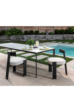 Modern European furniture - T-Shaped Back Indoor/Outdoor Dining Chairs (2) - www.oroa.com
