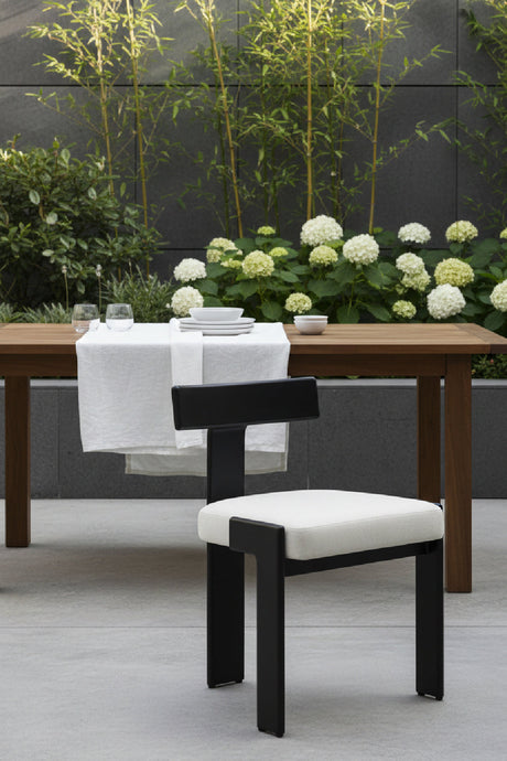 Modern European furniture - T-Shaped Back Indoor/Outdoor Dining Chairs (2) - www.oroa.com