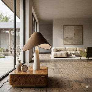   Tan Shade Accent Table Lamp | Oroa.com