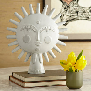 White Porcelain Decorative Object | Jonathan Adler Utopia Sun | Oroa.com