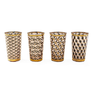 Gold Detail Highball Glasswares (4) | Jonathan Adler Versailles | Oroa.com