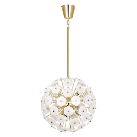 White Glass Hexagons Globe Chandelier | Jonathan Adler Vienna | Oroa.com