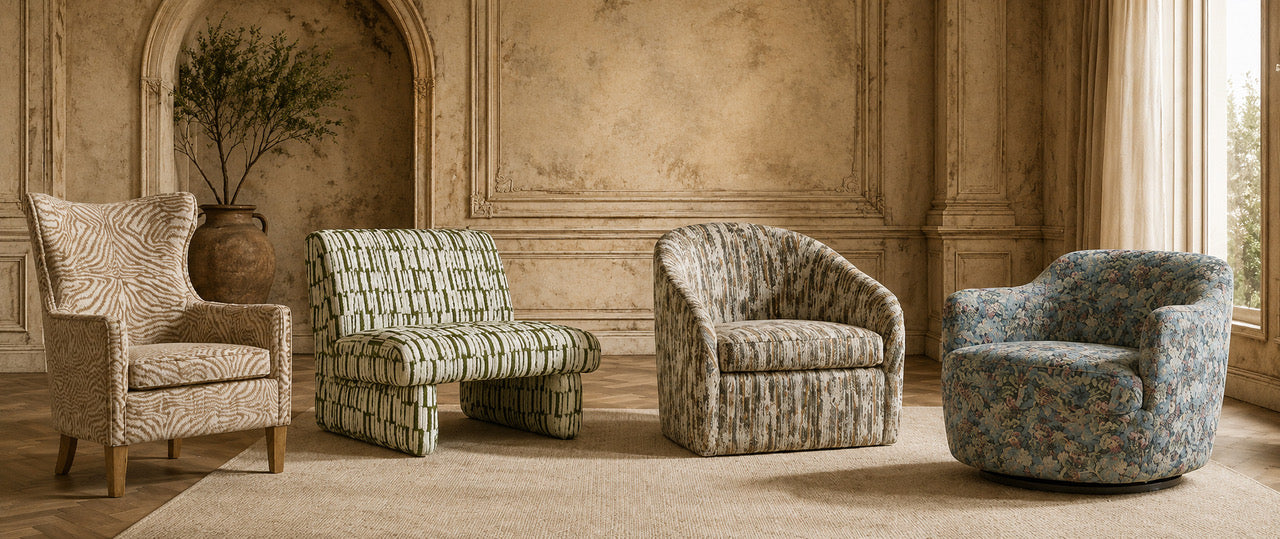   Vintage-inspired seating from OROA featuring updated silhouettes and contemporary details. | Oroa.com