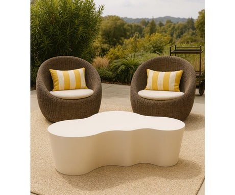 white coffee table outdoor - www.oroa.com