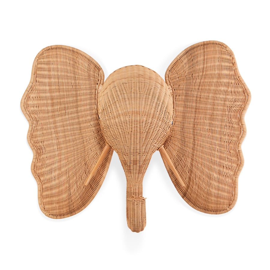 Animal Head Wicker Wall Art | Jonathan Adler Elephant | Oroa.com