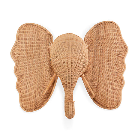 Animal Head Wicker Wall Art | Jonathan Adler Elephant | Oroa.com