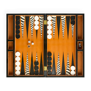 Velvet Lined Backgammon Set | Jonathan Adler Zebra | Oroa.com