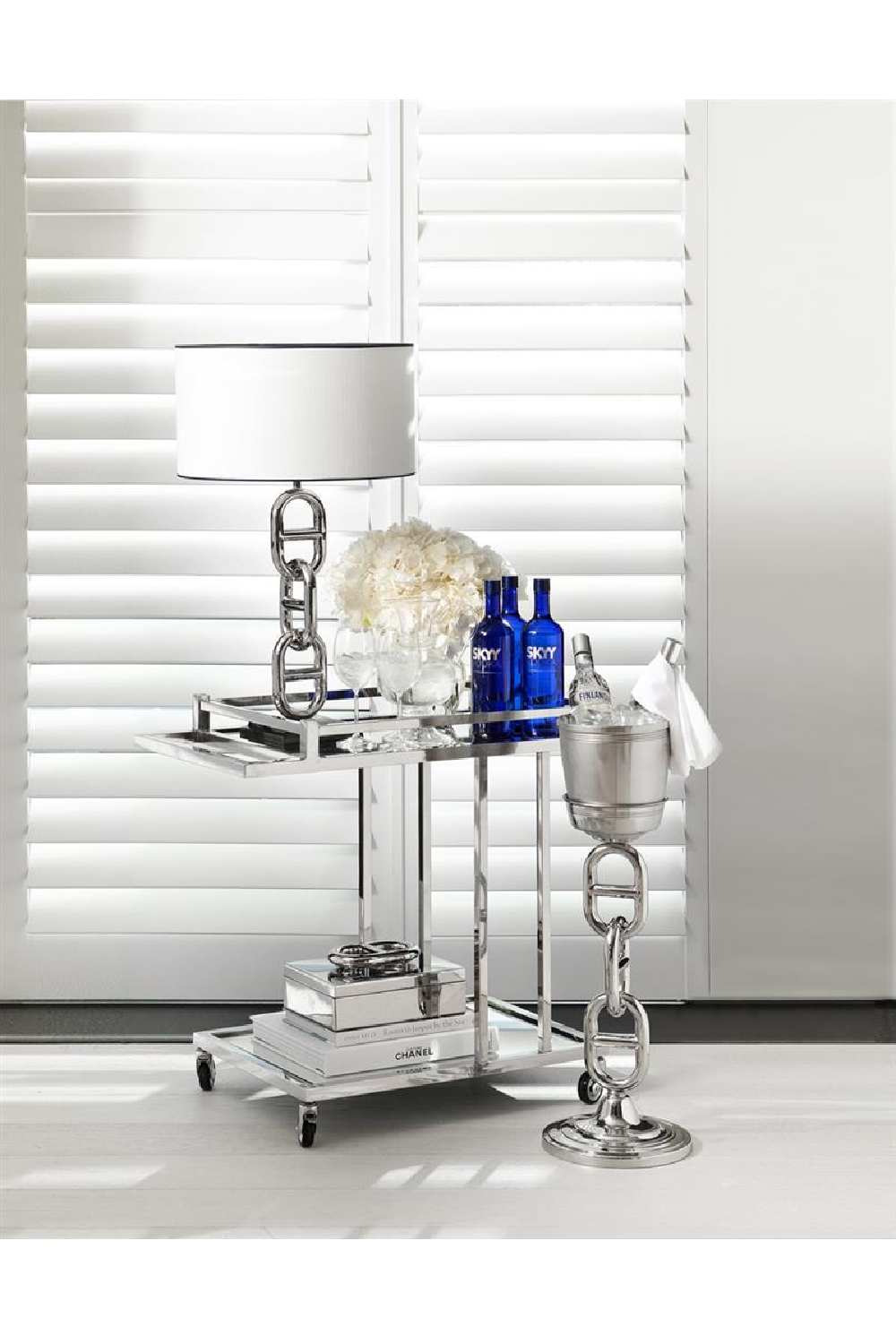 Silver Bar Cart | Eichholtz Beverly Hills | Oroa.com