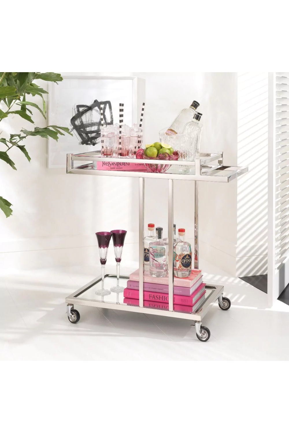 Silver Bar Cart | Eichholtz Beverly Hills | Oroa.com