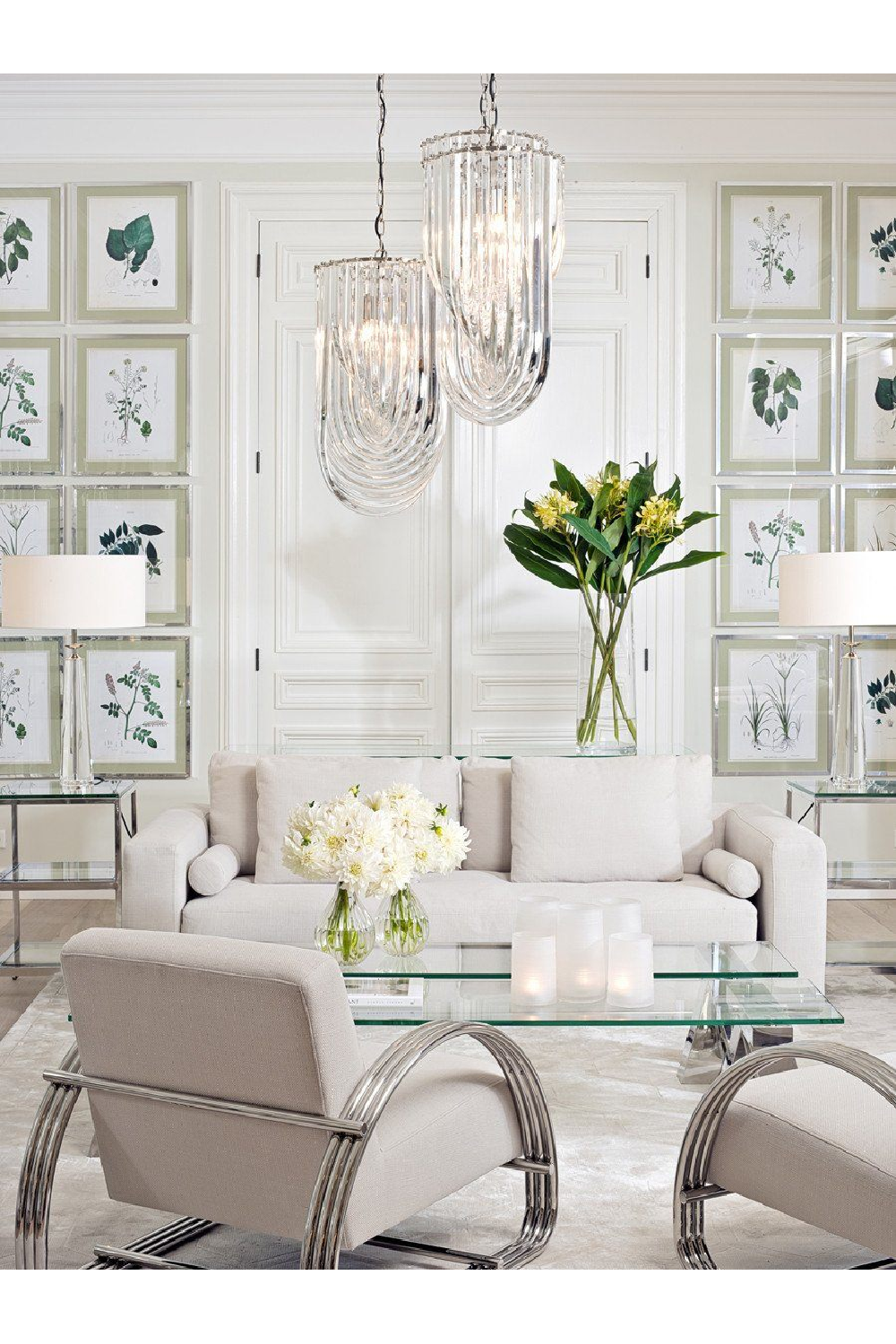 Lucite Loop Chandelier | Eichholtz Murano | OROA