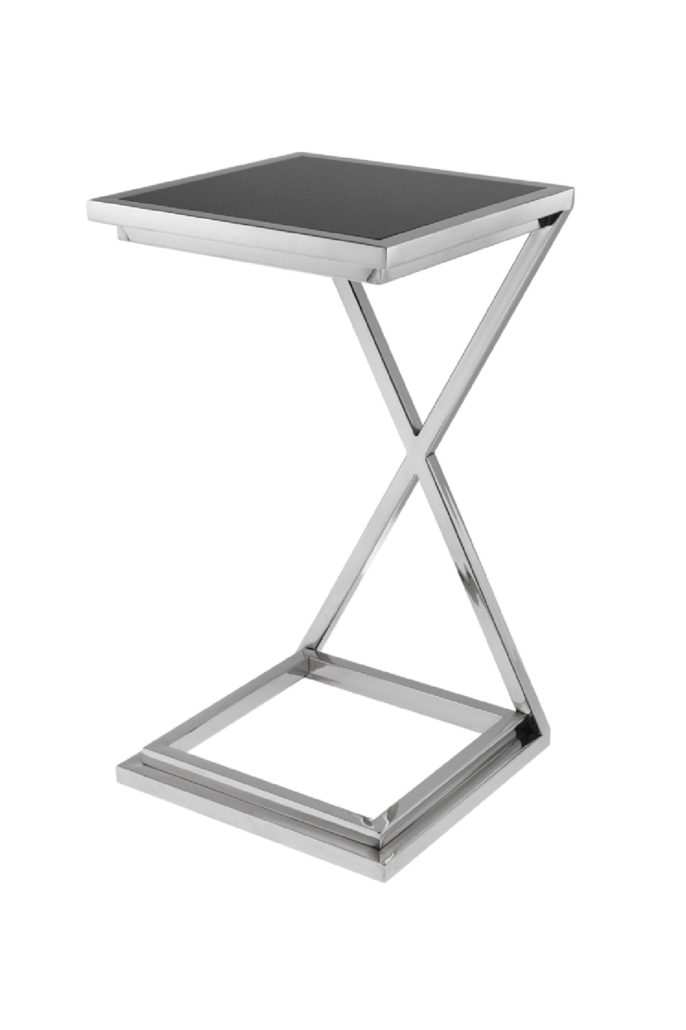 Black Glass Side Table | Eichholtz Cross | OROA