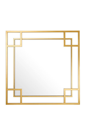 Art Deco Gold Geometric Frame Mirror | Eichholtz Morris | Oroa.com