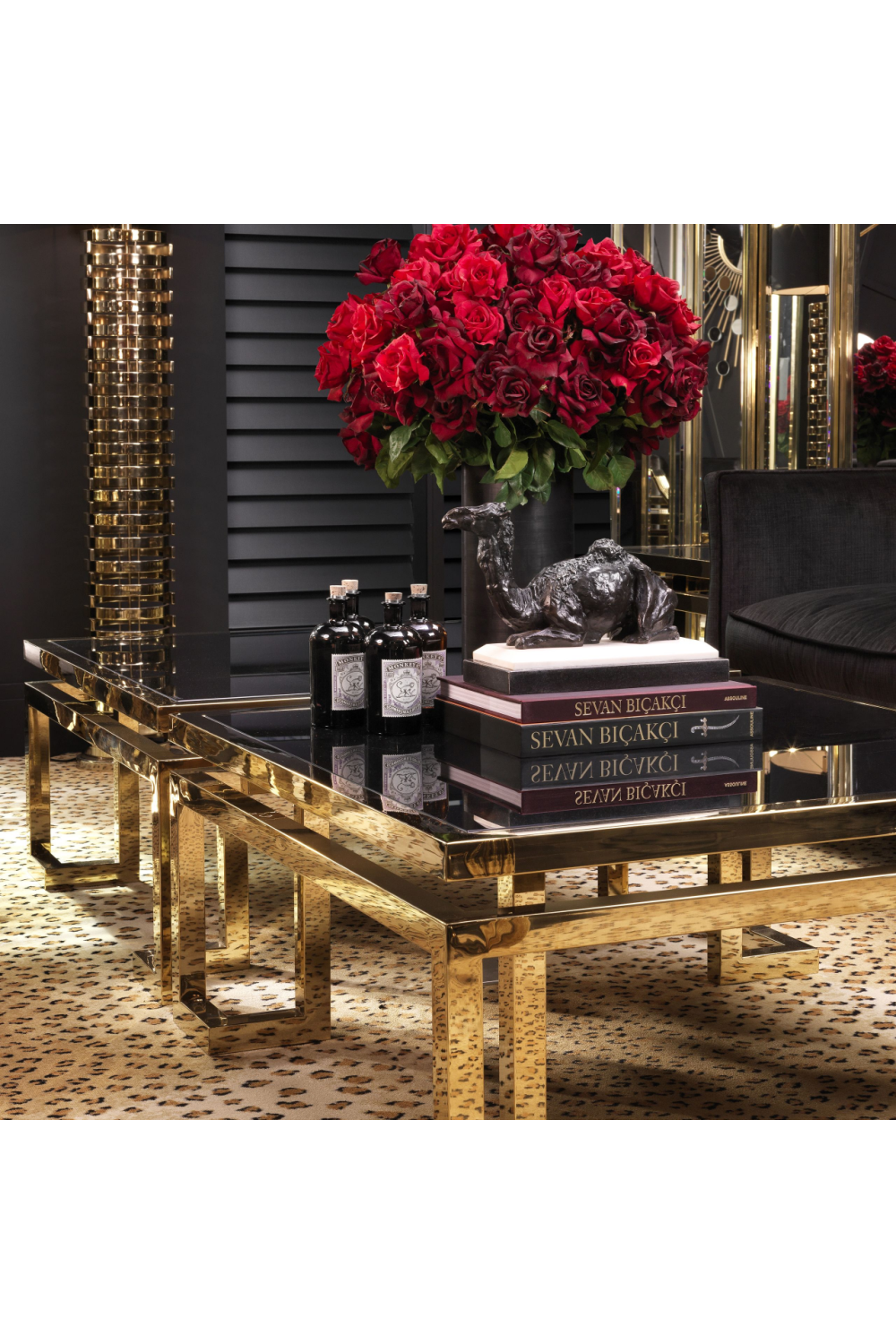 Floating Top Gold Coffee Table | Eichholtz Palmer | OROA