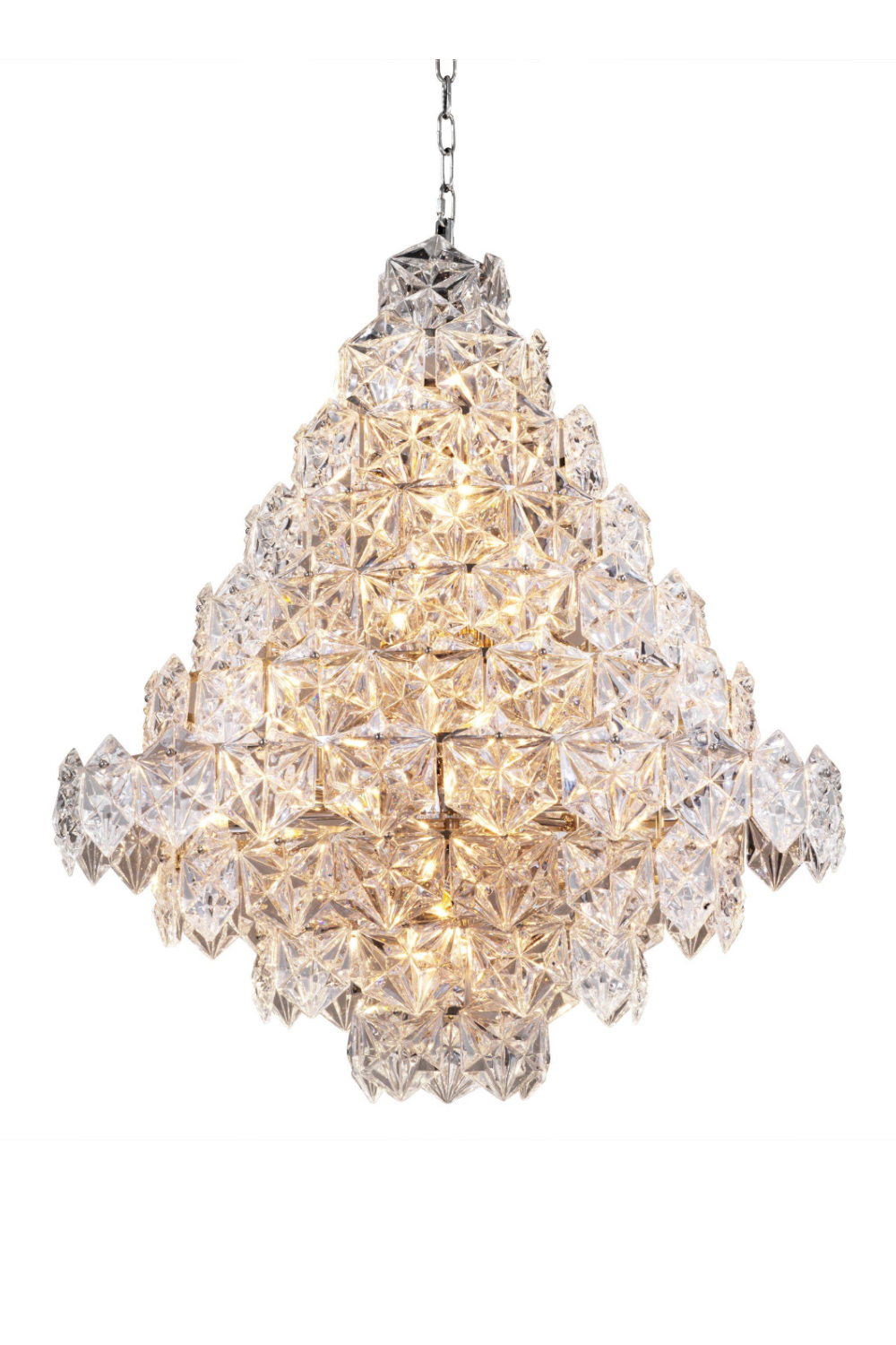 Hexagonal Glass Chandelier | Eichholtz Hermitage L | OROA