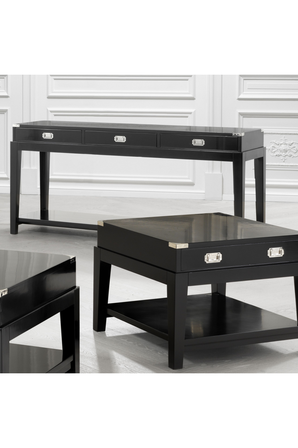 Black Console Table | Eichholtz Military | #1 Eichholtz Retailer