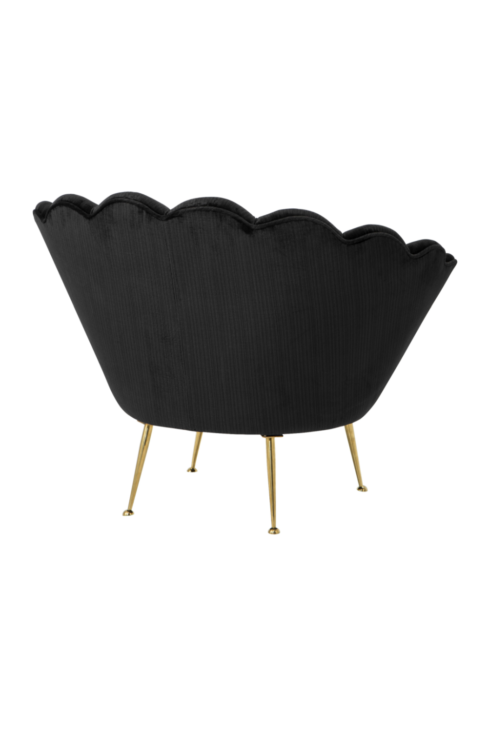 Black Scalloped Accent Chair | Eichholtz Trapezium | Oroa.com
