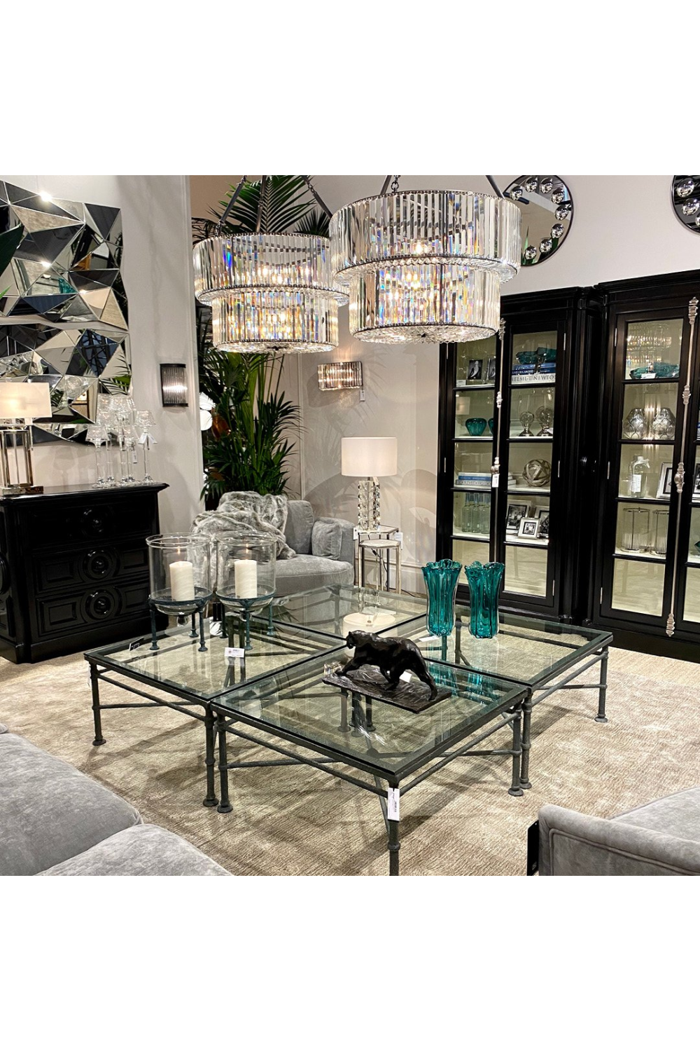 3D Triangle Faceted Wall Mirror | Eichholtz Boyton | OROA