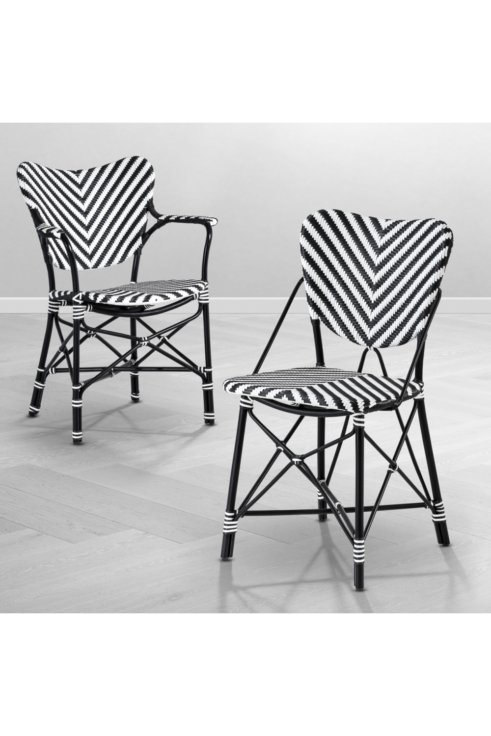 Rattan Chevron Dining Chair | Eichholtz Colony | Oroa.com