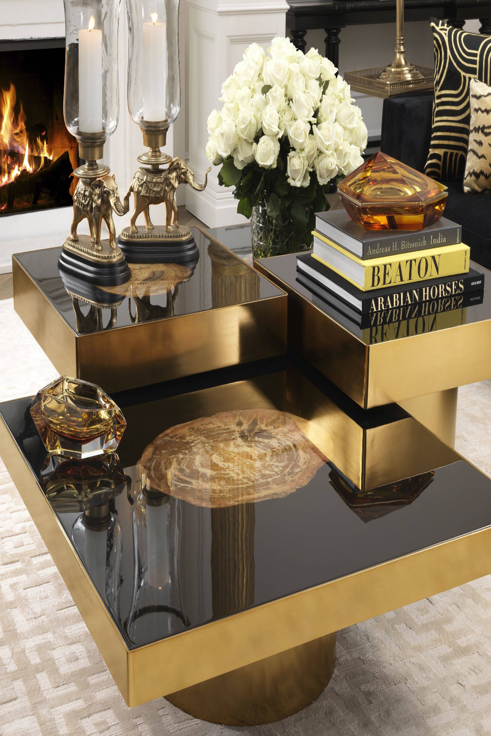 Petrified Wood Coffee Table | Eichholtz Villiers | Eichholtz Retailer